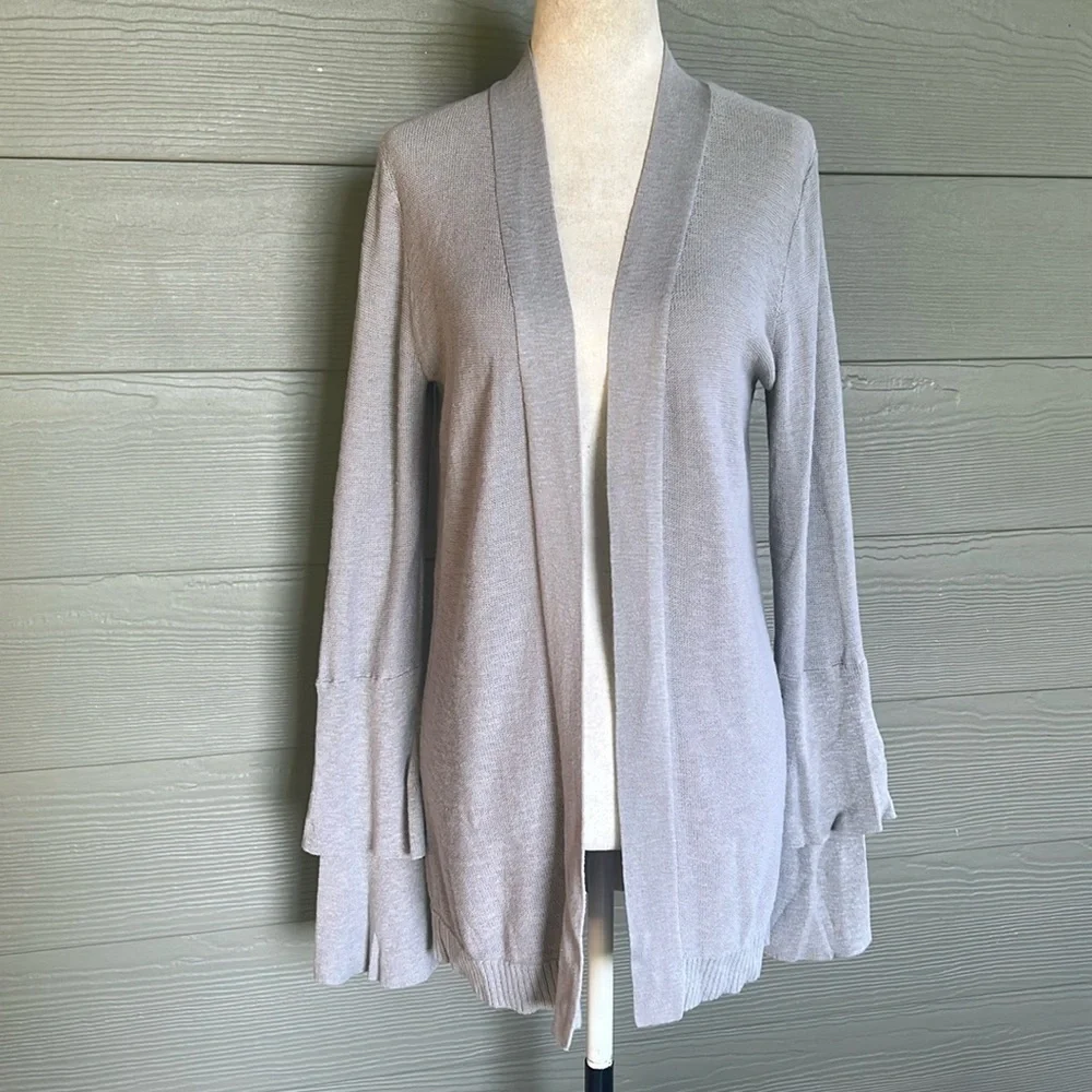 J. Crew Factory Tiered Ruffle Sleeve Cardigan